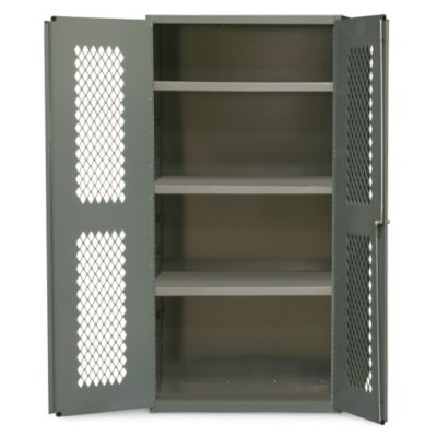 DURHAM Clear-View Cabinet with Expanded Metal Doors - 36x24x72"